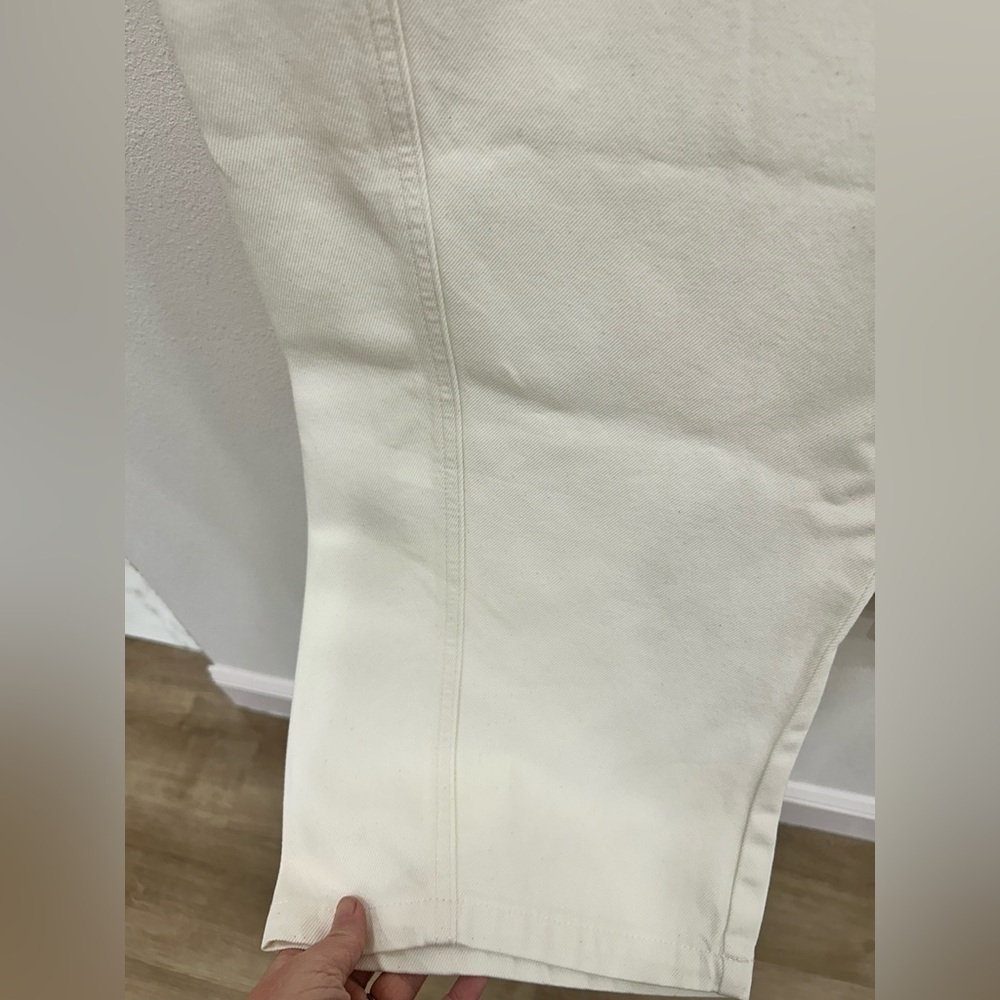 J.Crew Relaxed barrel-leg jean white sz.18 classic preppy office casual staple - Picture 8 of 11
